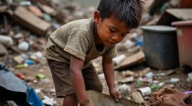 Ilustrasi anak putus sekolah AI. DOK MITRAMEDIA. 