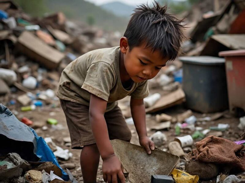 Ilustrasi anak putus sekolah AI. DOK MITRAMEDIA. 