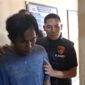 Yusuf saat diamankan di Mapolsek Mojoagung. FOTO ISTIMEWA. 