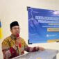 Majelis Pembina Komisariat PMII STIKes Husada Jombang, Rohmadi saat sambutan dalam deklarasi sekaligus pelantikan pengurus komisariat persiapan. FOTO IST. 