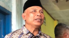 Anggota Komisi A DPRD Jawa Timur, Sumardi saat diwawancarai di Jombang. Foto ANANG. 