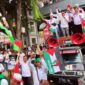 Aksi demonstrasi Aliansi Madura Indonesia. FOTO MITRAMEDIA