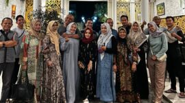 Foto bersama warga Perumahan Griya Permata Sumbermulyo, Kecamatan Jogoroto, Kabupaten Jombang, Kenanga 3 usai acara buka bersama. (Ist) 