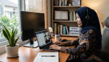 Ilustrasi ASN sedang melakukan work from home (WFH). (ANANG/MITRAMEDIA) 