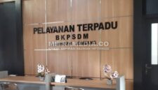 Ruangan lobi BKPSDM Kabupaten Jombang. (Istimewa) 