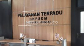 Ruangan lobi BKPSDM Kabupaten Jombang. (Istimewa) 