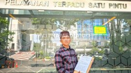 Ketua DPD FKI-1, Wiwit Hariyono, usai melayanglan laporan. (ISTIMEWA) 