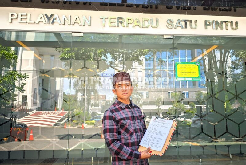 Ketua DPD FKI-1, Wiwit Hariyono, usai melayanglan laporan. (ISTIMEWA) 