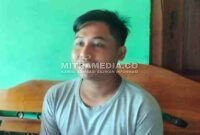 Mantan murid Yogie Susilo, bernama Jihan Suprendi saat memberikan keterangan kepada wartawan. (MITRAMEDIA) 