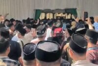 Kericuhan di area Muktamar NU Jombang. (MITRAMEDIA) 