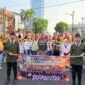 Ribuan pelajar SMA dan SMK dari 15 kabupaten/kota se-Provinsi Lampung tampil memukau mengenakan beragam atribut adat Pepadun, Sai Batin, hingga seni kreasi modern. (HUSNI MUBAROK/MITRAMEDIA.CO) 